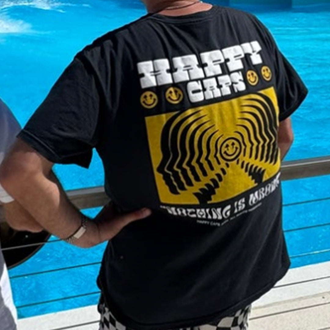Happy Caps Drop Out Tee